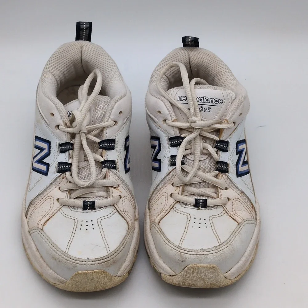New Balance Shoes Womens  608v3 White 6‎ Wide Leather Running Sneakers Comfort
